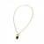 Retro Long Necklace Brown/Green/Gold