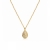 Drop Crystal Necklace Gold