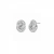 Knot Crystal Earring Silver