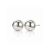 Globe 12mm Stud Earring Silver