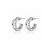 Crown Duo Hoop Silver