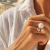 Brea Enamel Large Ring Ivory/Sand/Gold