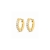 Crown Huggie Clear/Gold