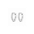 Crown Huggie Clear/Steel