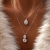 Crystal Necklace Silver
