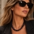 Estelle Resin Necklace Black