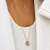 Faith Hope Love Necklace Gold