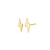 Flash Stud Earring Gold