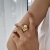 Ridge Large Ring Gold