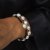 Pearl Elastic Bracelet Silver