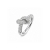 Knot Crystal Ring Clear/Silver