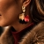Paloma Earring Red Mix/Gold