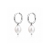 Pearl Hoop Silver