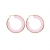 Halo Resin Earring Pink