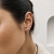 Ridge Mini Stud Earring Silver