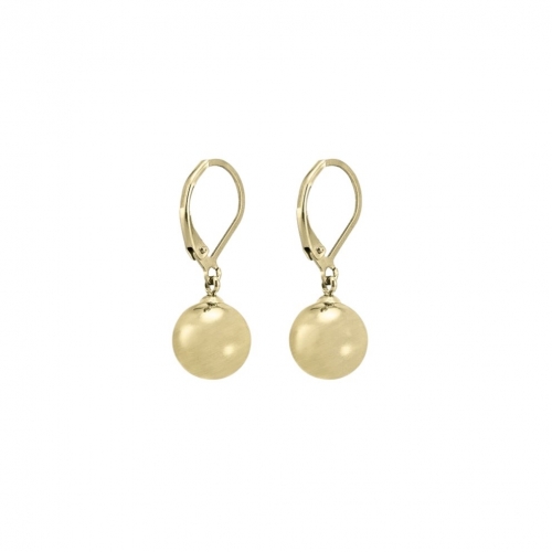 Globe Hook 10mm Earring Gold