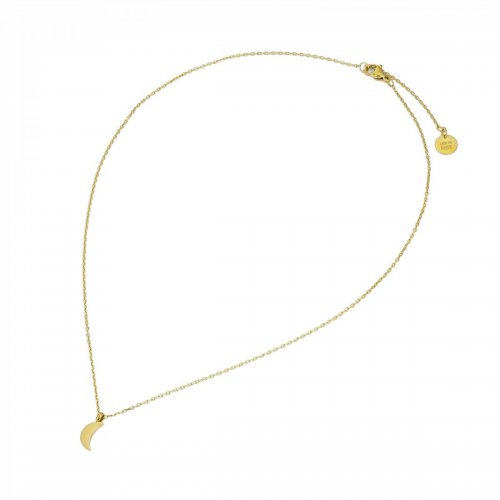 Moon Necklace Gold