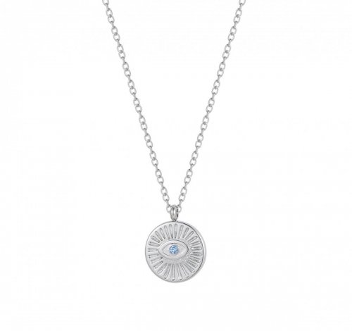 Evil Eye Necklace Blue/Silver