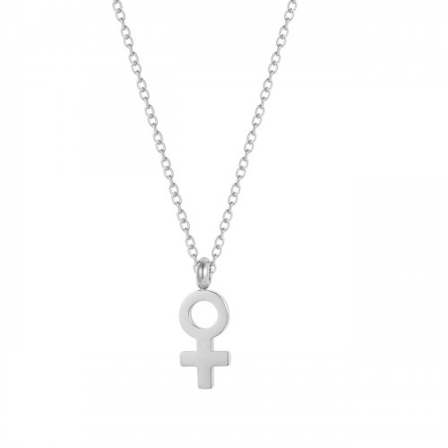Woman Necklace Silver