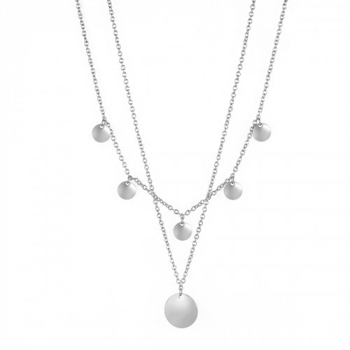 Capri Duo Necklace Silver