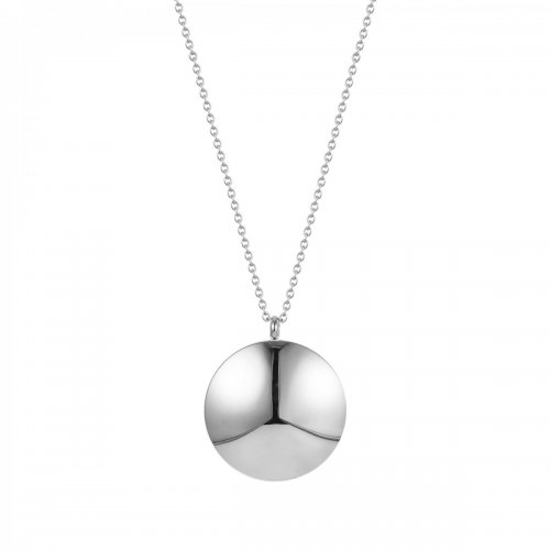 Capri Long Necklace Silver