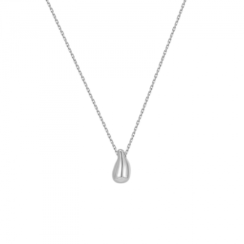 Mini Drop Necklace Silver