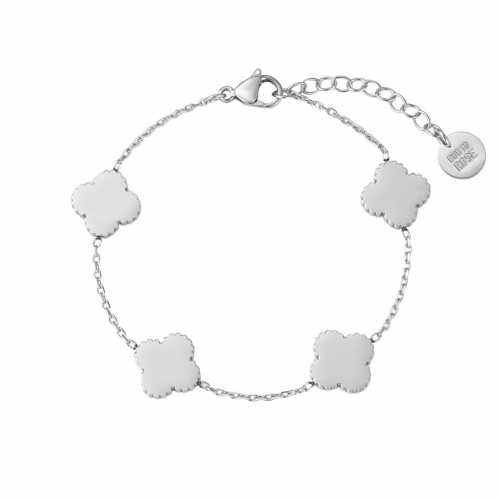Clover Plain Bracelet Silver