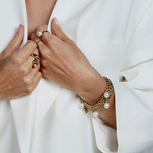 Paris Pearl Bracelet Gold