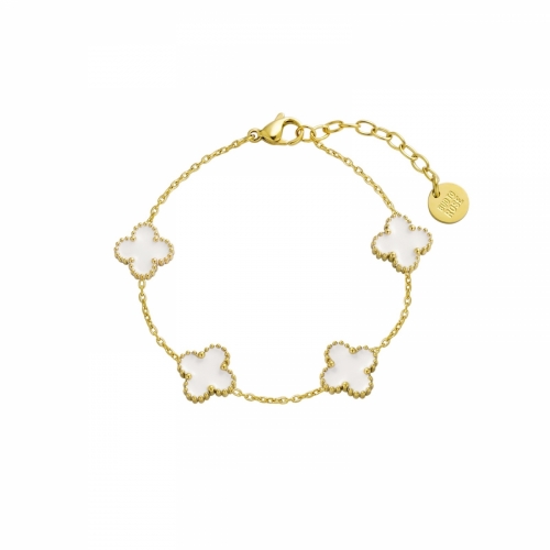 Clover Multi Bracelet White/Gold