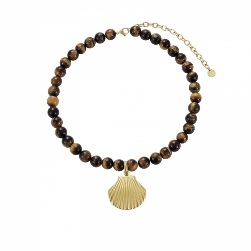 Marbella Necklace Brown/Gold