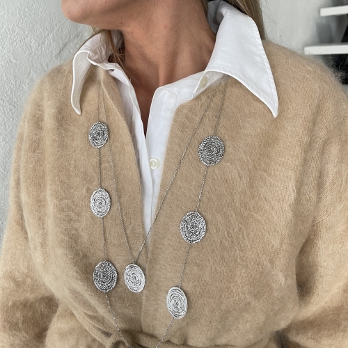 Ray Long Necklace Silver