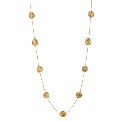 Ray Multi Long Necklace Gold