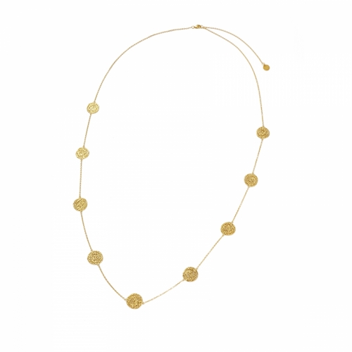 Ray Multi Long Necklace Gold