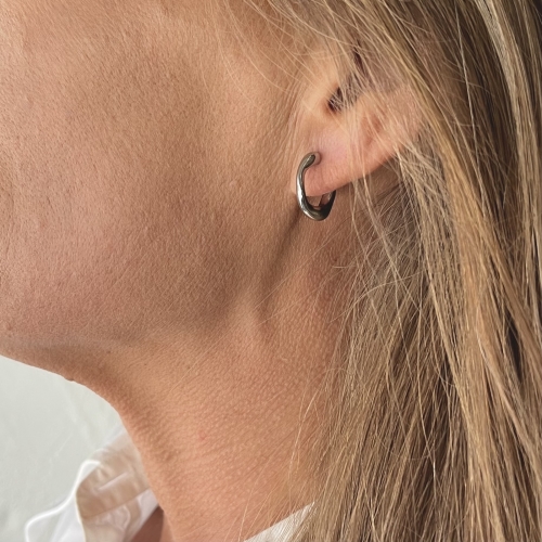 Miller Creole Earring Silver