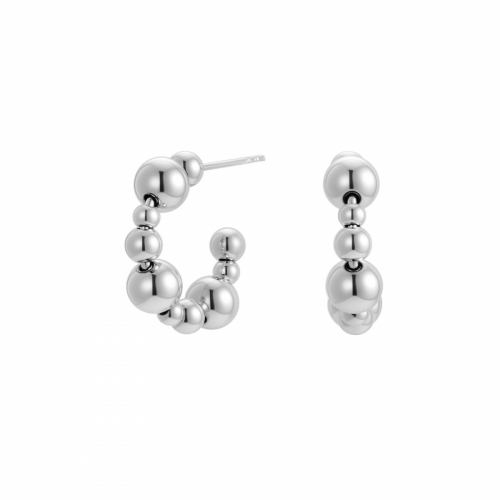 Brea Hoop Earring Silver