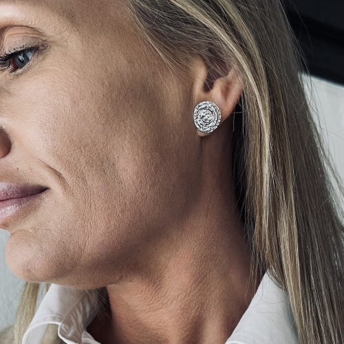 Ray Stud Earring Silver