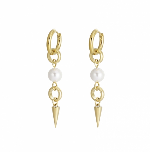Pearl Spike Earring Gold