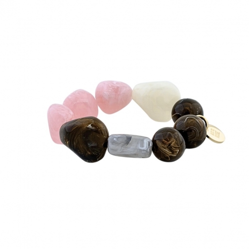 Molto Resin Bracelet Pink