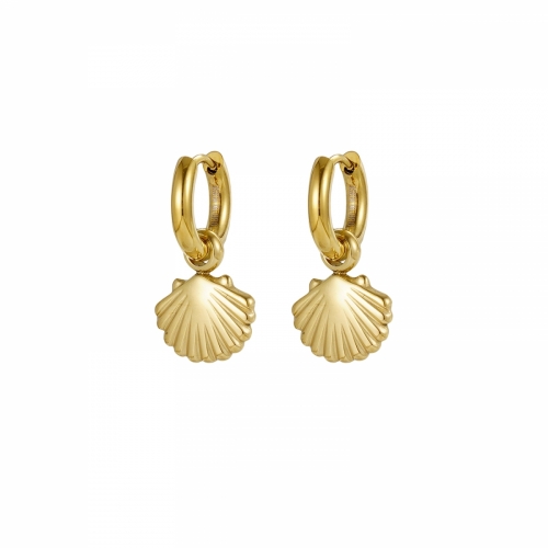 Shell Hoop Gold