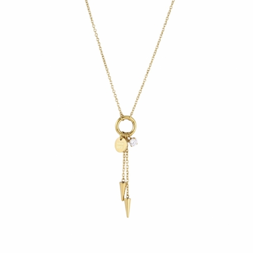 Spike Short Necklace Gold