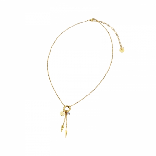 Spike Short Necklace Gold