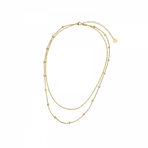 Sacramento 2-Row Necklace Gold
