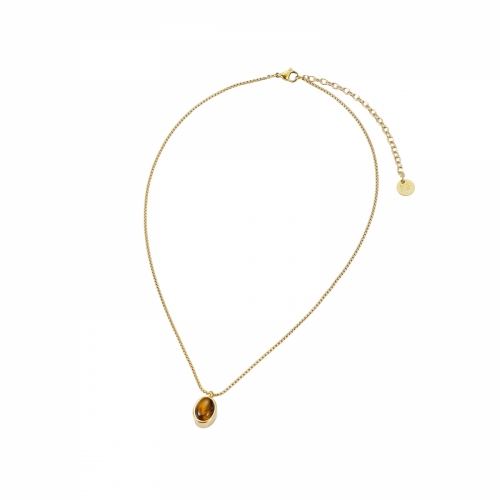 Retro Necklace Brown/Gold