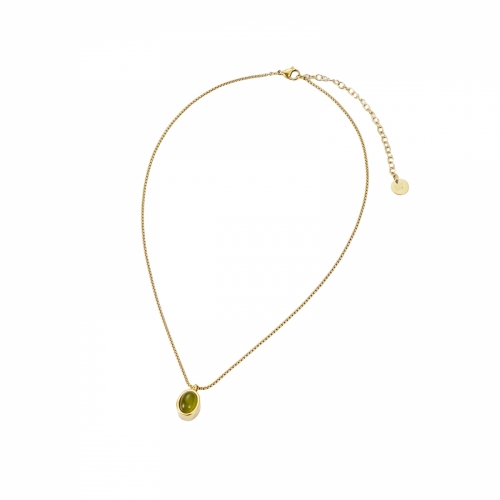 Retro Necklace Green/Gold