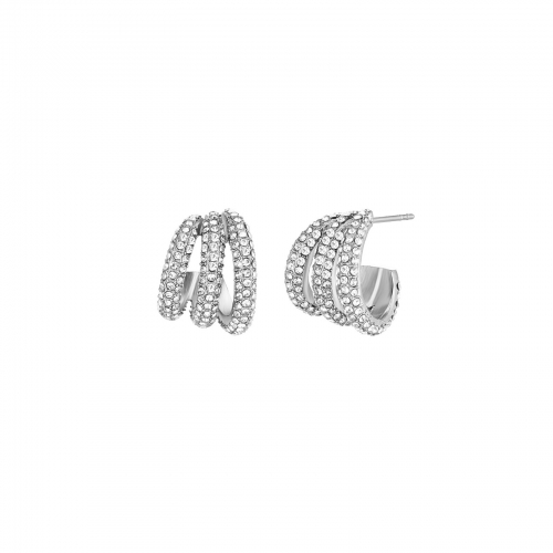 Iris Trio Earring Clear/Silver