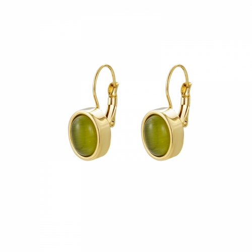 Retro Earring Green/Gold