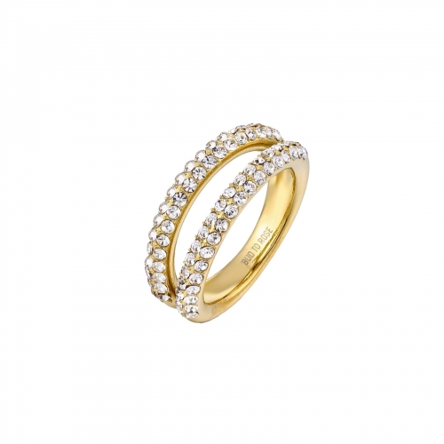 Iris Ring Clear/Gold
