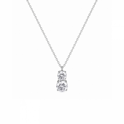 Crystal Necklace Silver