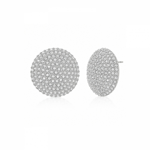 Rondo Crystal Earring Silver