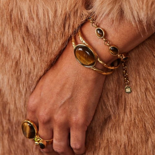 Retro Bracelet Brown/Gold
